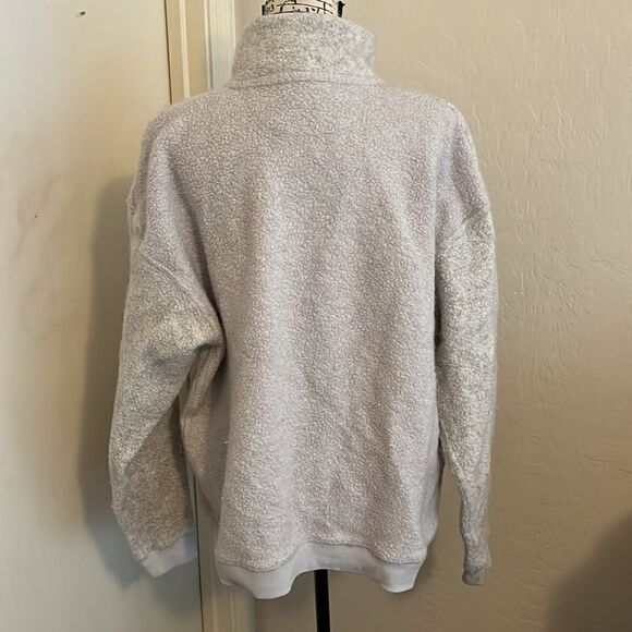 Outdoor Voices Gray Snap Button Sweatshirt Athleisure Casual Athletic - Picture 3 of 10